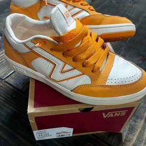 Vans Lowland CC in Creamsicle Orange and White